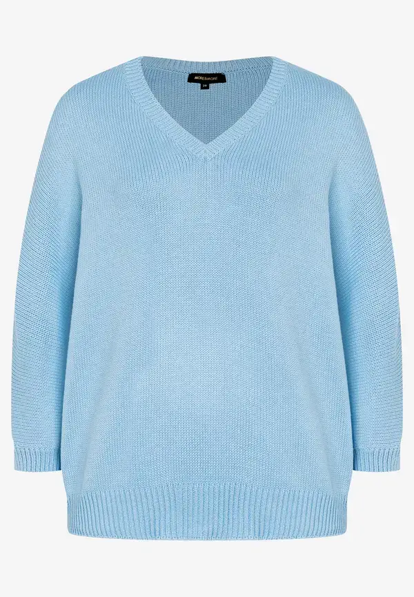 More & More Pullover mit V-Ausschnitt, light skyblue, Frühjahrs-Kollektion Rabatt