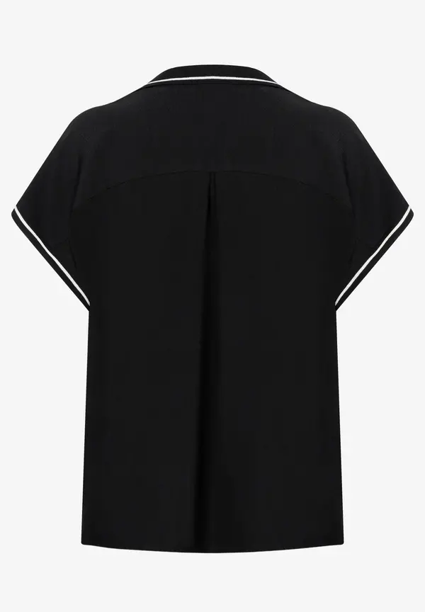 More & More Polo-Bluse, schwarz, Frühjahrs-Kollektion Großer Ausverkauf