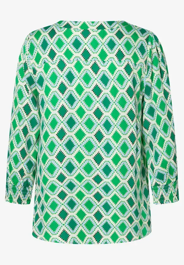 More & More Satinbluse, grafischer Print, Frühjahrs-Kollektion Flash Sale