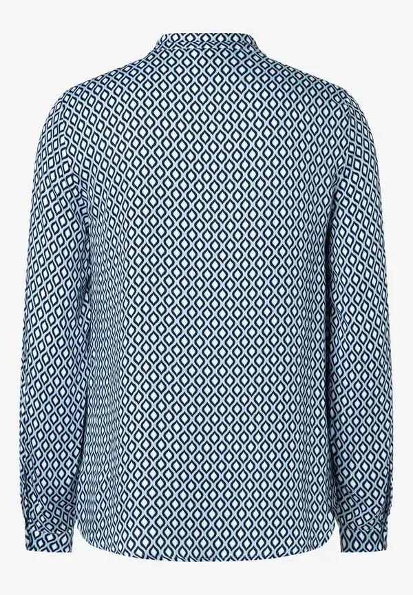 More & More Printbluse, hellblau/ecru/marine Osterangebot