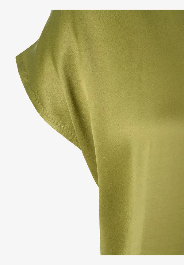 More & More Shirt mit Satinfront, soft moss green Online Outlet