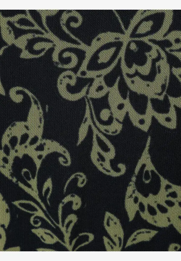 More & More Meshshirt, Paisleyprint, marine/grün Kauf eins, bekomm eins gratis