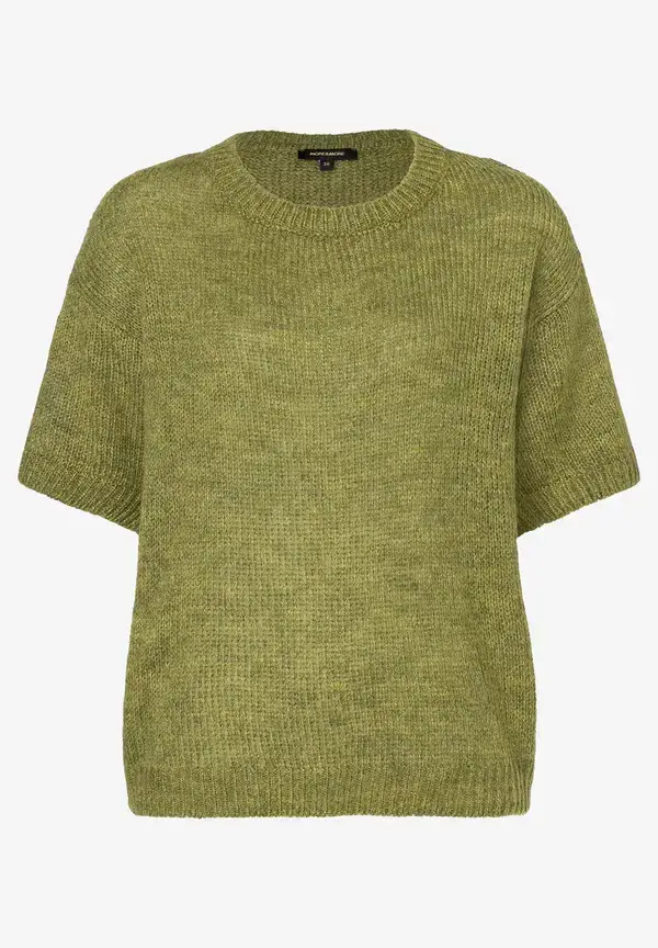 More & More Kurzarm-Pullover, soft moss green Begrenzte Freigabe