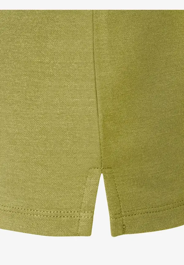 More & More T-Shirt mit Zierkante, soft moss green Neueste Stile