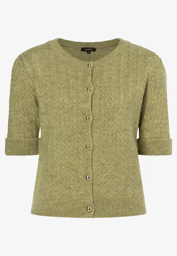 More & More Cardigan, Kurzarm, soft moss green Zeitbegrenzte Promotion