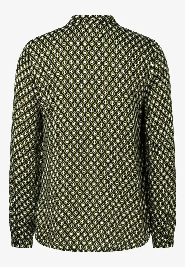 More & More Printbluse, grün/ecru/marine Bis zu 60% Rabatt