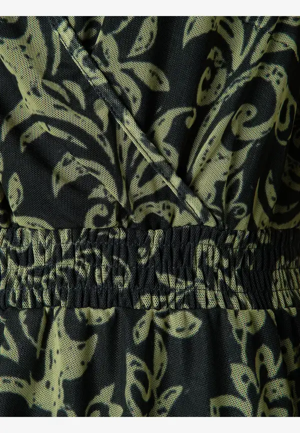 More & More Meshkleid, Paisleyprint, marine/grün Vierteljährliche Förderung