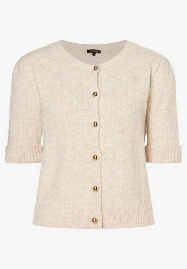 More & More Cardigan, Kurzarm, powder creme Riesige Rabatte