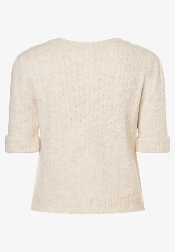 More & More Cardigan, Kurzarm, powder creme Riesige Rabatte