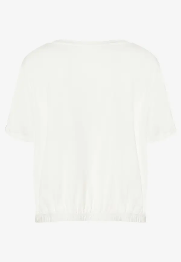 More & More Shirt mit Faltendetail, ecru, Sommer-Kollektion Black Friday Preise