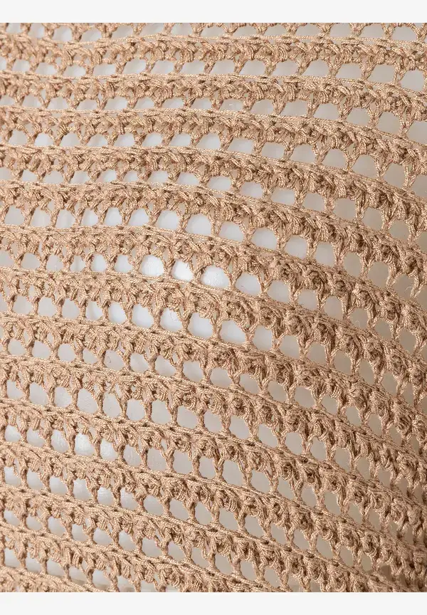 More & More Ajour Pullover, soft toffee, Sommer-Kollektion Im Verkauf