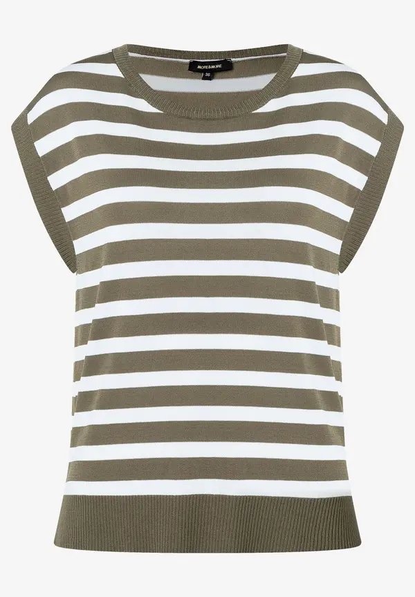 More & More Pullunder, khaki/weiß gestreift, Sommer-Kollektion Rabatte dieses Monats