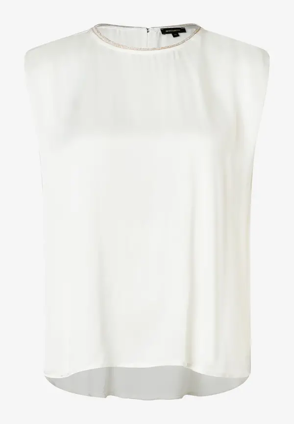 More & More Satinbluse, ecru, Sommer-Kollektion Outlet