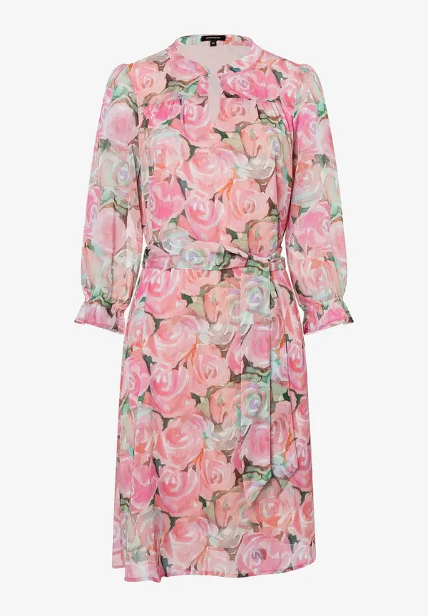 More & More Chiffonkleid, Rosenprint, Sommer-Kollektion Kostenloser Versand