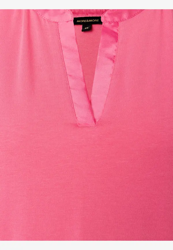 More & More Shirt mit Satinkante, sorbet pink, Sommer-Kollektion Limitierter Zeitrabatt