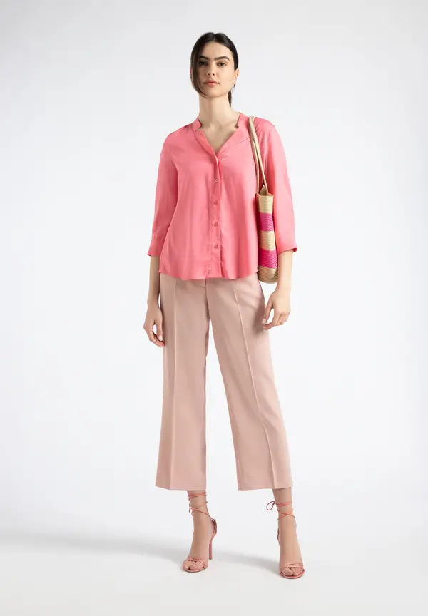 More & More Lyocell Bluse, sorbet pink, Sommer-Kollektion Fabrikpreis