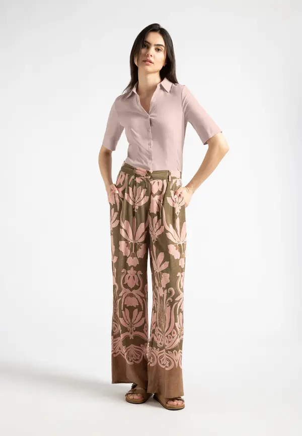 More & More Baumwoll/Stretch Bluse, powder rose, Sommer-Kollektion Black Friday
