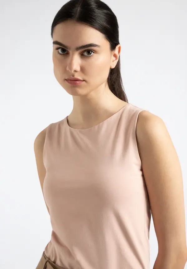 More & More Baumwoll/Stretch Top, powder rose, Sommer-Kollektion Weihnachtsangebot