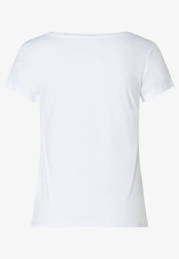 More & More T-Shirt mit Frontprint, weiß, Frühjahrs-Kollektion Jubiläumsangebot