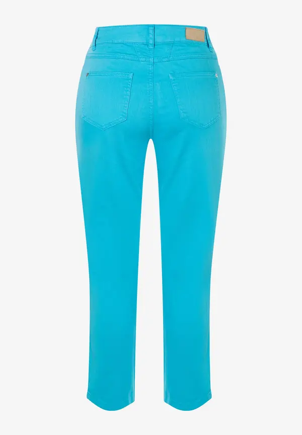 More & More verkürzte Coloured Denim, türkis, Frühjahrs-Kollektion Lagerräumung