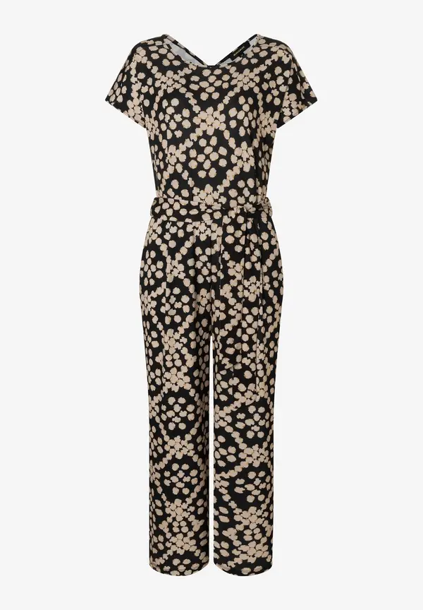 More & More Jumpsuit, Dot Pattern Print Räumungsverkauf