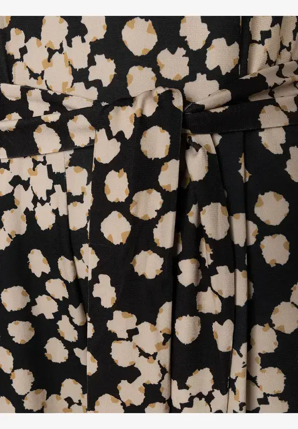 More & More Jumpsuit, Dot Pattern Print Räumungsverkauf