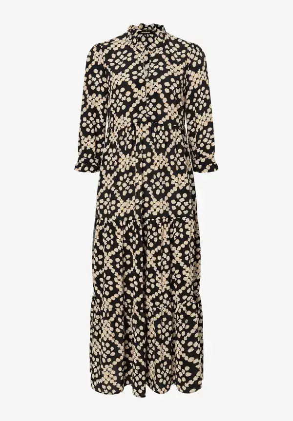More & More Maxikleid, Dot Pattern Print Sonderangebote