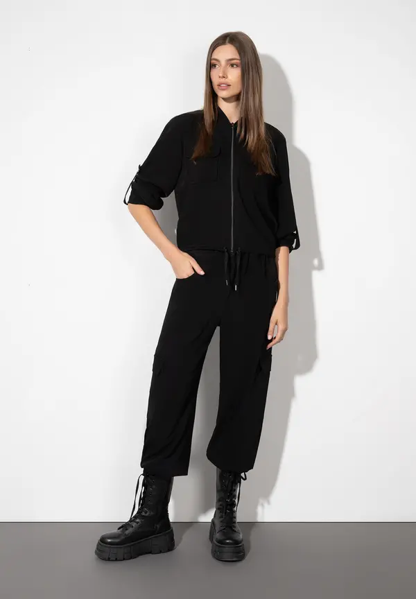 More & More Hose mit Cargotaschen, schwarz Riesige Ersparnisse