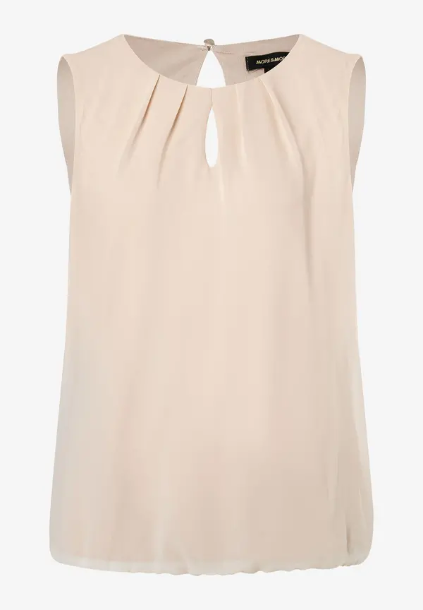 More & More Chiffon Blusentop, beige, Frühjahrs-Kollektion Super Sparpreis