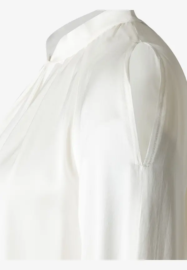 More & More Satinbluse mit Cut-Outs, ecru Begrenzte Freigabe