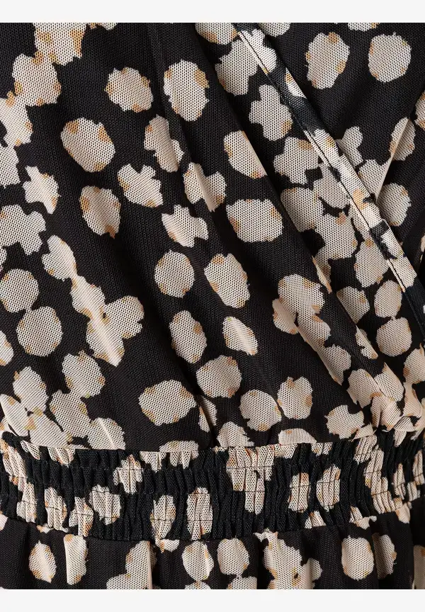 More & More Meshkleid, Dot Pattern Print Letzter Tag