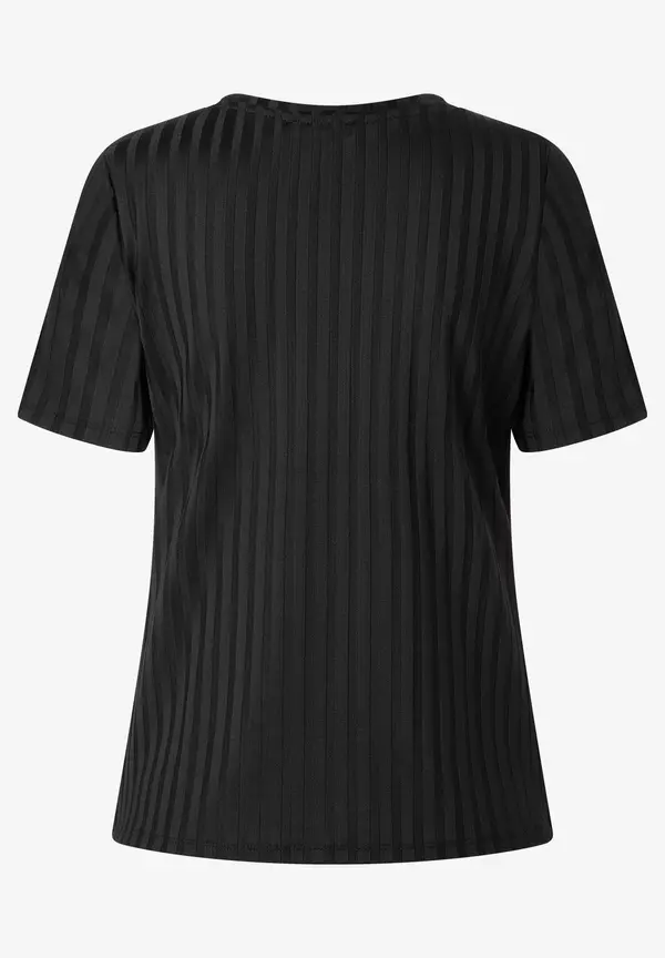 More & More Rippenshirt, schwarz Nur noch ein Tag übrig