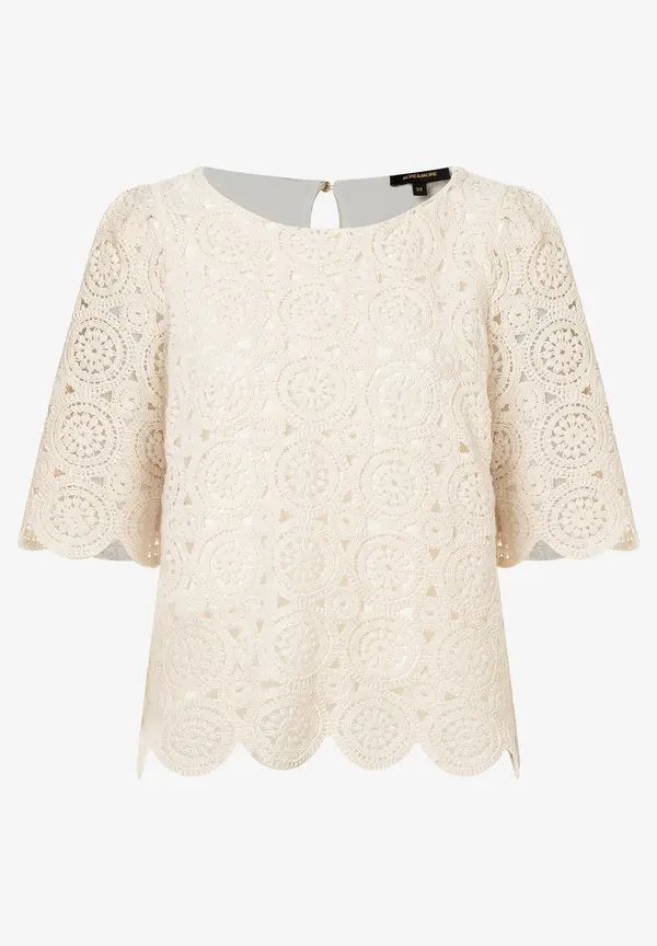 More & More Spitzenbluse, ecru, Sommer-Kollektion Super Rabatt