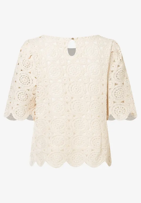 More & More Spitzenbluse, ecru, Sommer-Kollektion Super Rabatt