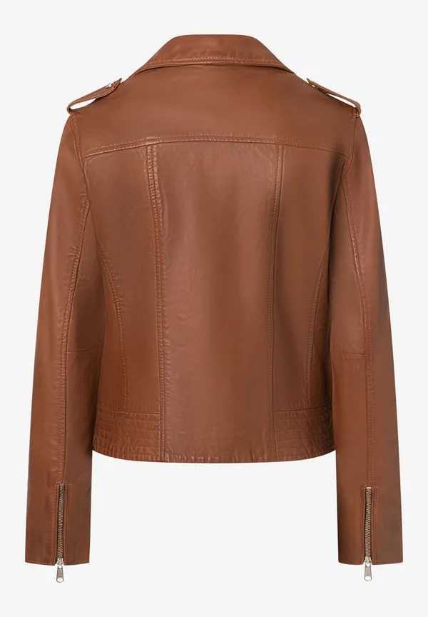 More & More Biker-Lederjacke, hazel brown, Herbst-Kollektion Speichern exportieren