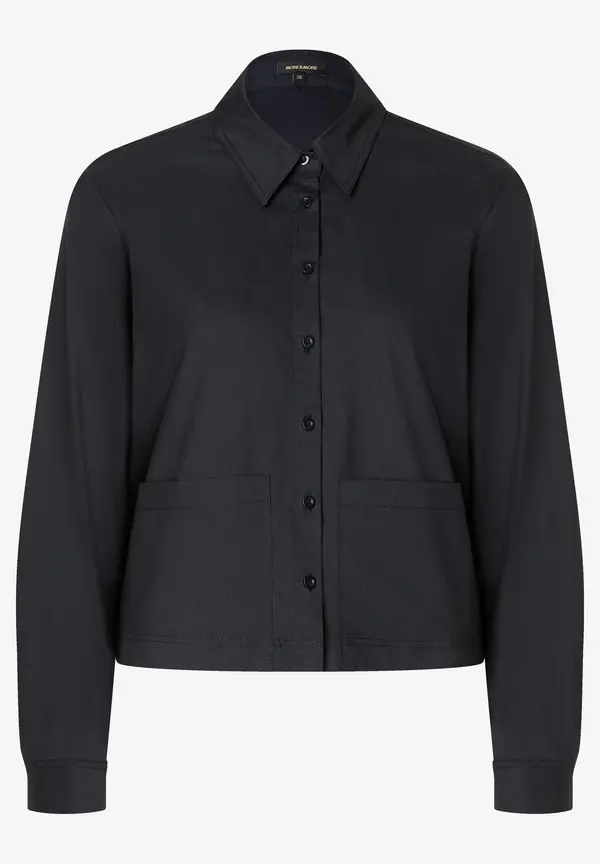 More & More kurze Blusenjacke, schwarz Im Verkauf