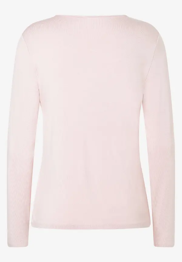 More & More Langarm-T-Shirt, rosa, Frühjahrs-Kollektion 2025