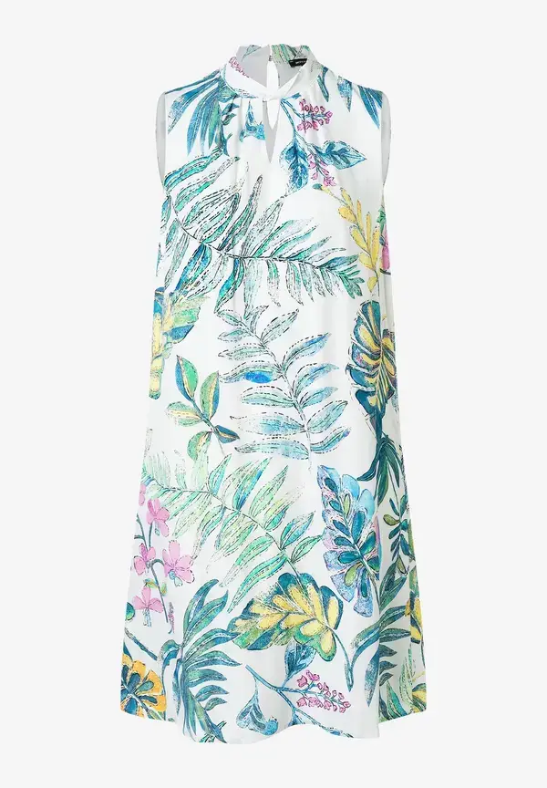 More & More Satinkleid, Blätterprint, Sommer-Kollektion Blitzverkäufe