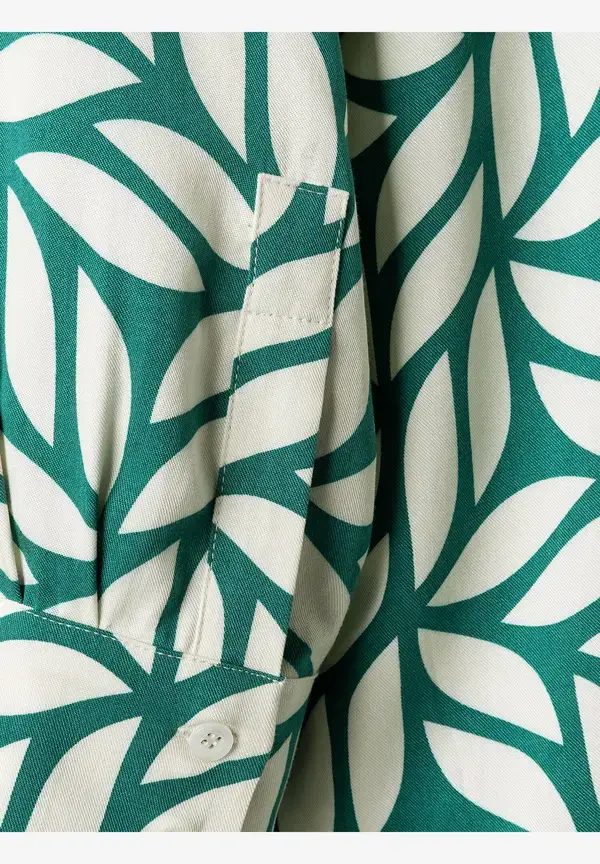 More & More Viskosebluse, grafischer Print, Sommer-Kollektion Fabrikpreis