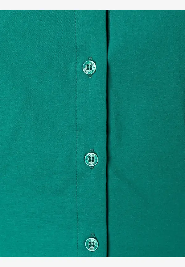 More & More Baumwoll/Stretch Bluse, summergarden green, Sommer-Kollektion Günstig kaufen