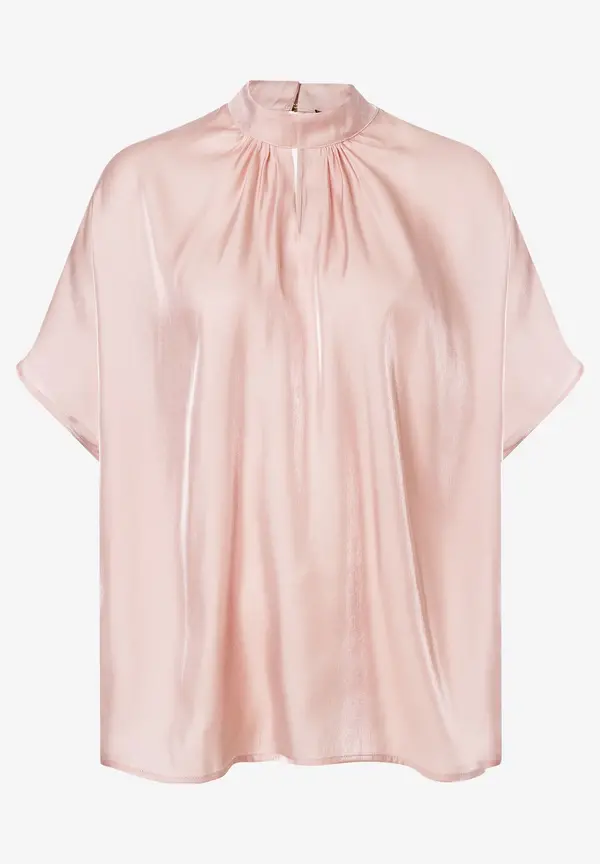 More & More schimmernde Bluse, powder rose, Sommer-Kollektion Begrenztes Angebot