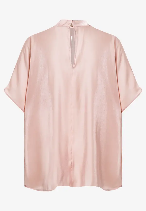 More & More schimmernde Bluse, powder rose, Sommer-Kollektion Begrenztes Angebot