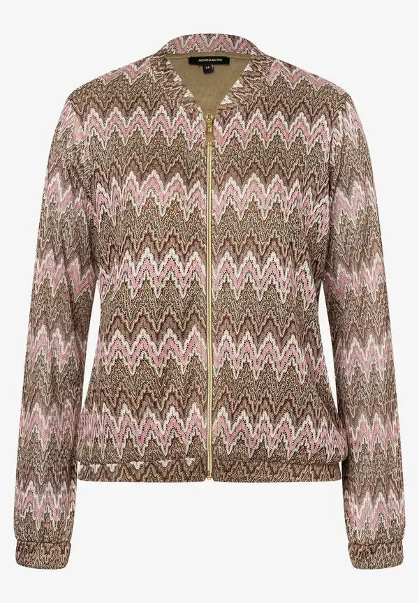 More & More Jerseyblouson, Zick-Zack Dessin, Sommer-Kollektion Exklusivangebot