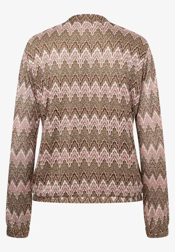 More & More Jerseyblouson, Zick-Zack Dessin, Sommer-Kollektion Exklusivangebot