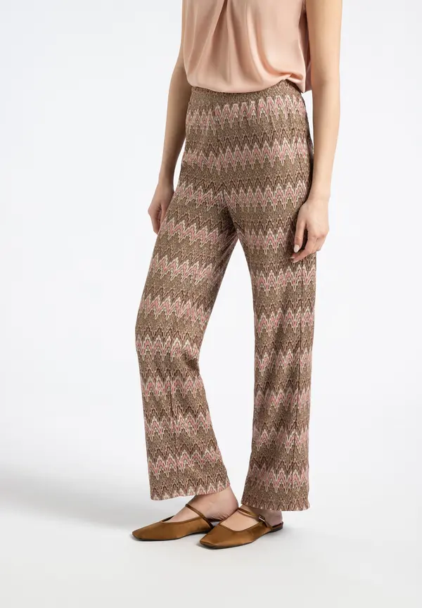 More & More Ajour Jerseyhose, Zick-Zack Dessin, Sommer-Kollektion Cyber Monday