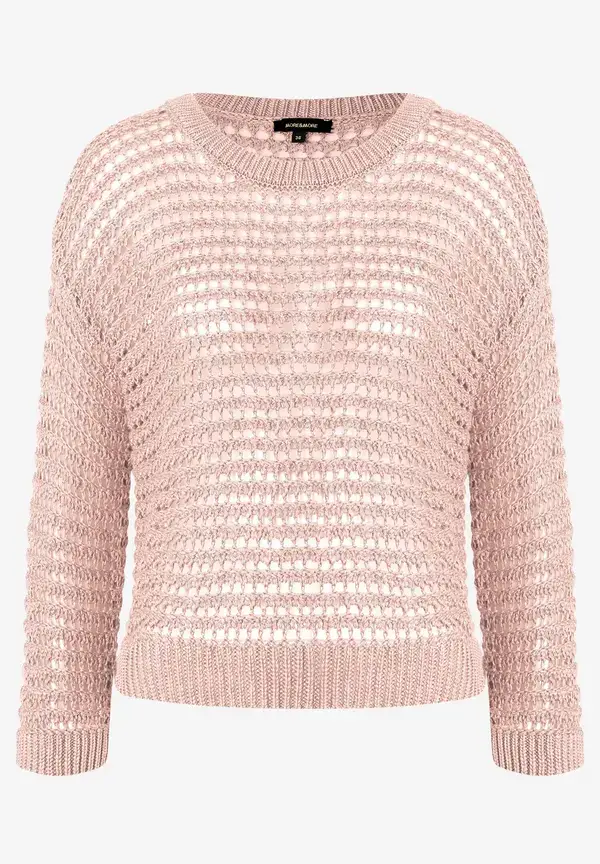 More & More Ajour Pullover, powder rose, Sommer-Kollektion Online Outlet