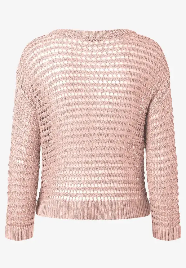More & More Ajour Pullover, powder rose, Sommer-Kollektion Online Outlet