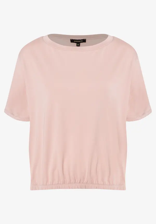 More & More Shirt mit Faltendetail, powder rose, Sommer-Kollektion Exklusive Angebote