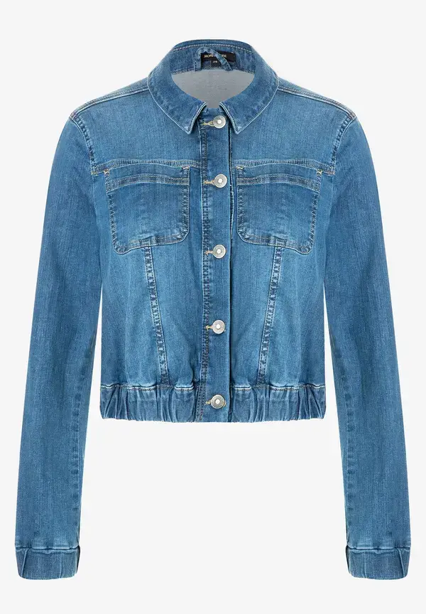 More & More verkürzte Jeansjacke, blue denim, Frühjahrs-Kollektion Große Rabatte