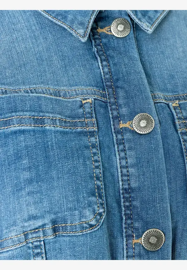 More & More verkürzte Jeansjacke, blue denim, Frühjahrs-Kollektion Große Rabatte